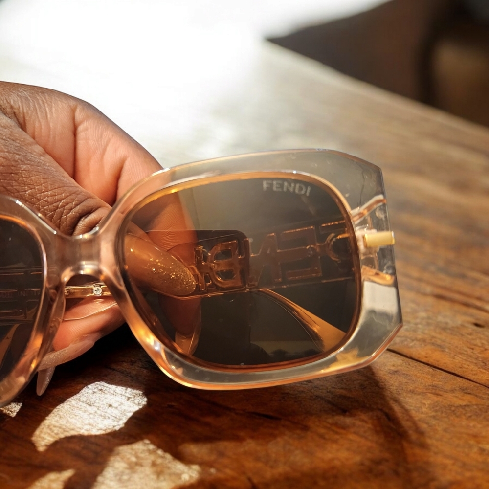 Fendi Transparent Brown Sunglasses